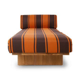 Teak Garden Tagesbett - Outdoor Sofa - HK - RotOrange -