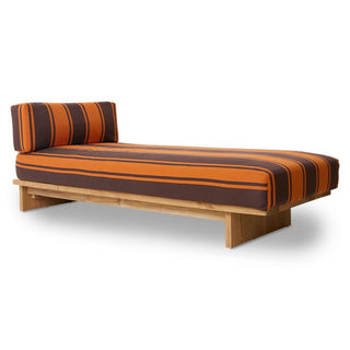 Teak Garden Tagesbett - Outdoor Sofa - HK - RotOrange -