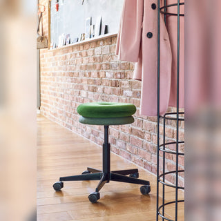 Mr. Round Drehhocker gepolstert - Hocker - Richard Lampert - Grün -