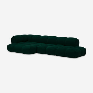Sander Sofa Design 07 - Sofa - Objekte unserer Tage - Tannengrün (Vidar 4 1062 by Kvadrat/Raf Simons) - Links