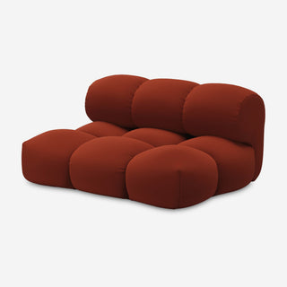 Sander Loveseat - Sofa - Objekte unserer Tage - Sienna Rot (Steelcut 3 0562 by Kvadrat) - Ohne Imprägnierung