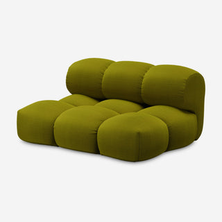 Sander Loveseat - Sofa - Objekte unserer Tage - Olivgrün (Vidar 4 0956 by Kvadrat/Raf Simons) - Ohne Imprägnierung