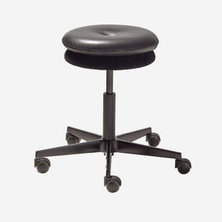 Mr. Round Drehhocker gepolstert - Hocker - Richard Lampert - Blau/Braun -