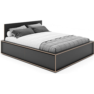 Spaze Bett - Bett - Müller Small Living - Schwarz - 140cm