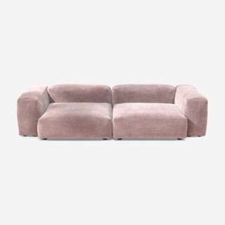 Vetsak Sofa Set 02 - Sofa - Vetsak - L - Cord Velour - Blossom - ohne Kissen