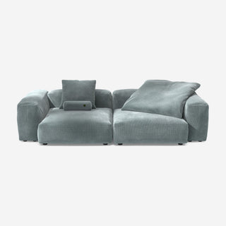 Vetsak Sofa Set 02 - Sofa - Vetsak - L - Cord Velour - Mint - mit Kissen