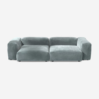 Vetsak Sofa Set 02 - Sofa - Vetsak - L - Cord Velour - Mint - ohne Kissen