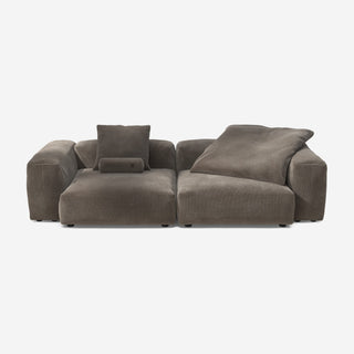 Vetsak Sofa Set 02 - Sofa - Vetsak - L - Cord Velour - Mocha - mit Kissen