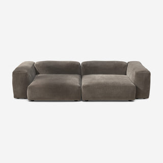 Vetsak Sofa Set 02 - Sofa - Vetsak - L - Cord Velour - Mocha - ohne Kissen