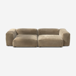 Vetsak Sofa Set 02 - Sofa - Vetsak - L - Cord Velour - Sand - ohne Kissen