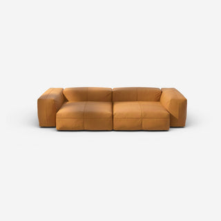Vetsak Sofa Set 02 - Sofa - Vetsak - L - Leather - Brown - ohne Kissen