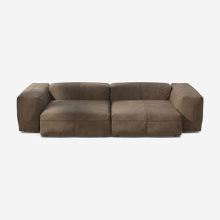 Vetsak Sofa Set 02 - Sofa - Vetsak - L - Leather - Cacao - ohne Kissen