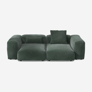 Vetsak Sofa Set 02 - Sofa - Vetsak - M - Cord Velour - Hunter - mit Kissen
