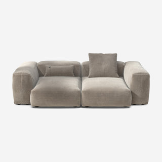 Vetsak Sofa Set 02 - Sofa - Vetsak - M - Cord Velour - Platinum - mit Kissen