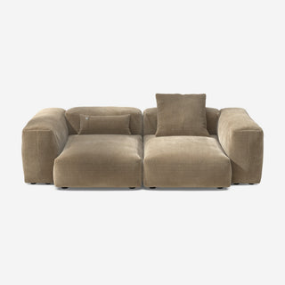 Vetsak Sofa Set 02 - Sofa - Vetsak - M - Cord Velour - Sand - mit Kissen
