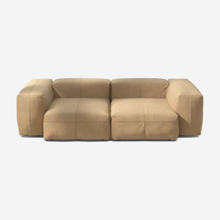 Vetsak Sofa Set 02 - Sofa - Vetsak - M - Leather - Beige - ohne Kissen