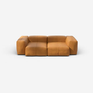 Vetsak Sofa Set 02 - Sofa - Vetsak - M - Leather - Brown - ohne Kissen