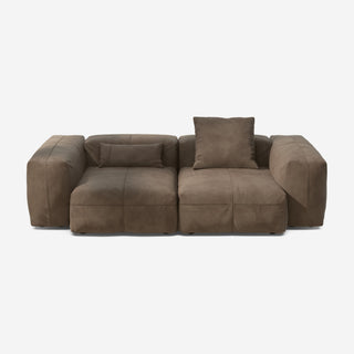 Vetsak Sofa Set 02 - Sofa - Vetsak - M - Leather - Cacao - mit Kissen