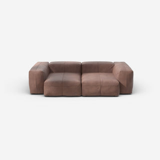 Vetsak Sofa Set 02 - Sofa - Vetsak - M - Leather - Stone - ohne Kissen