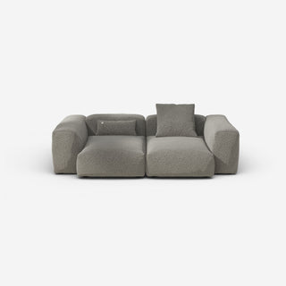 Vetsak Sofa Set 02 - Sofa - Vetsak - M - Pebble - Platinum - mit Kissen