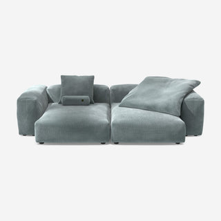 Vetsak Sofa Set 02 - Sofa - Vetsak - XL - Cord Velour - Mint - mit Kissen