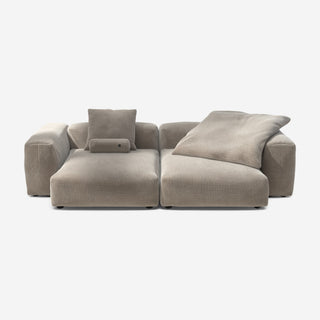 Vetsak Sofa Set 02 - Sofa - Vetsak - XL - Cord Velour - Platinum - mit Kissen