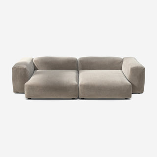 Vetsak Sofa Set 02 - Sofa - Vetsak - XL - Cord Velour - Platinum - ohne Kissen