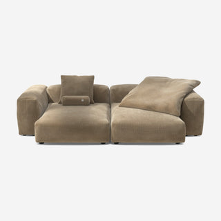 Vetsak Sofa Set 02 - Sofa - Vetsak - XL - Cord Velour - Sand - mit Kissen