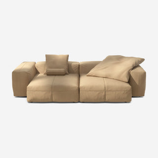 Vetsak Sofa Set 02 - Sofa - Vetsak - XL - Leather - Beige - mit Kissen