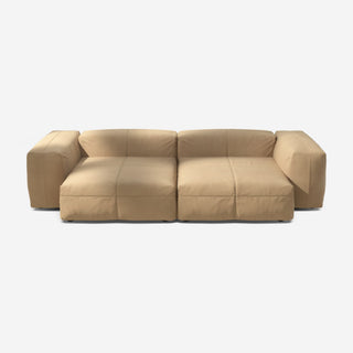 Vetsak Sofa Set 02 - Sofa - Vetsak - XL - Leather - Beige - ohne Kissen