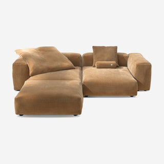 Vetsak Sofa Set 03 - Sofa - Vetsak - Cord Velour - Camel - mit Kissen