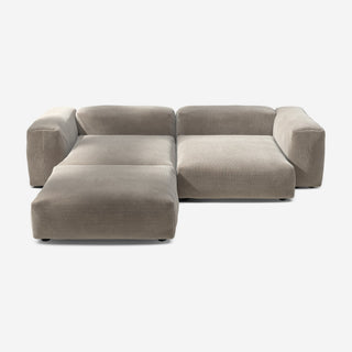 Vetsak Sofa Set 03 - Sofa - Vetsak - Cord Velour - Platinum - ohne Kissen