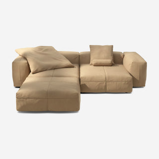 Vetsak Sofa Set 03 - Sofa - Vetsak - Leather - Beige - mit Kissen