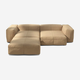 Vetsak Sofa Set 03 - Sofa - Vetsak - Leather - Beige - ohne Kissen