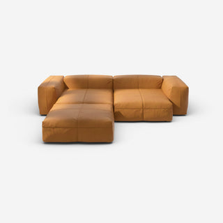 Vetsak Sofa Set 03 - Sofa - Vetsak - Leather - Brown - ohne Kissen