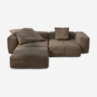 Vetsak Sofa Set 03 - Sofa - Vetsak - Leather - Cacao - mit Kissen