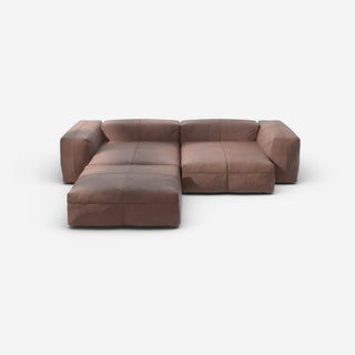 Vetsak Sofa Set 03 - Sofa - Vetsak - Leather - Stone - ohne Kissen