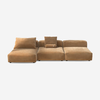Vetsak Sofa Set 04 - Sofa - Vetsak - Cord Velour - Camel - mit Kissen