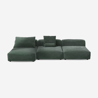Vetsak Sofa Set 04 - Sofa - Vetsak - Cord Velour - Hunter - mit Kissen
