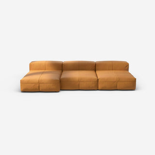 Vetsak Sofa Set 04 - Sofa - Vetsak - Leather - Brown - ohne Kissen
