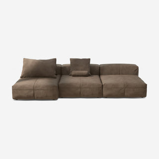 Vetsak Sofa Set 04 - Sofa - Vetsak - Leather - Cacao - mit Kissen