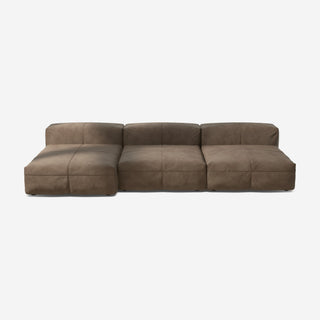 Vetsak Sofa Set 04 - Sofa - Vetsak - Leather - Cacao - ohne Kissen