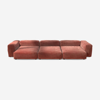 Vetsak Sofa Set 05 - Sofa - Vetsak - Cord Velour - Brick - ohne Kissen