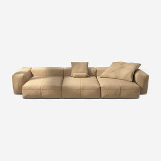Vetsak Sofa Set 05 - Sofa - Vetsak - Leather - Beige - mit Kissen