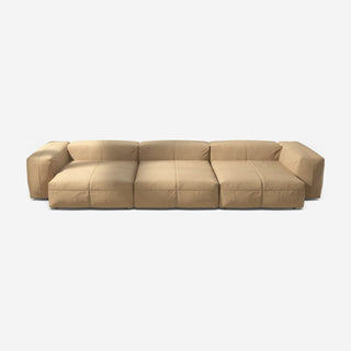 Vetsak Sofa Set 05 - Sofa - Vetsak - Leather - Beige - ohne Kissen