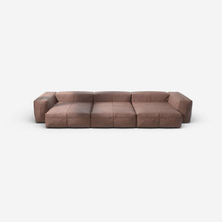Vetsak Sofa Set 05 - Sofa - Vetsak - Leather - Stone - ohne Kissen