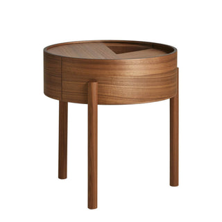 Arc Beistelltisch - Beistelltisch - Woud - ø 42 x h 45 cm - Walnuss