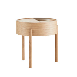 Arc Beistelltisch - Beistelltisch - Woud - ø 42 x h 45 cm - Eiche geölt