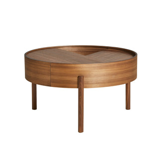 Arc Beistelltisch - Beistelltisch - Woud - ø 66 x h 38 cm - Walnuss
