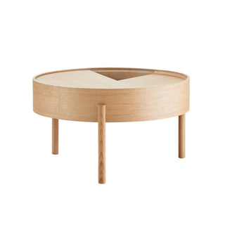 Arc Beistelltisch - Beistelltisch - Woud - ø 66 x h 38 cm - Eiche geölt